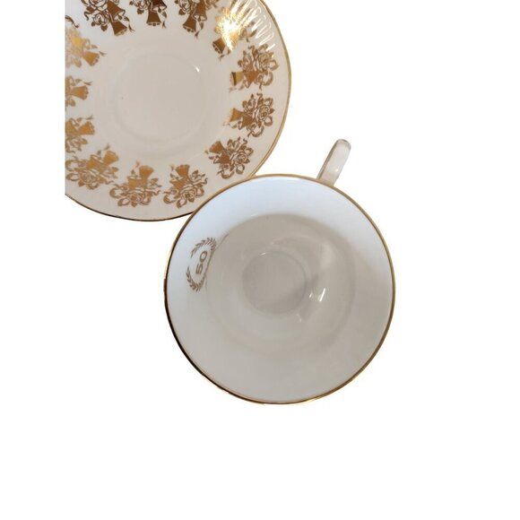 Elizabethan Staffordshire Hand Decorated 50th Anniversary Fine Bone China Tea Cu - Picture 14 of 16